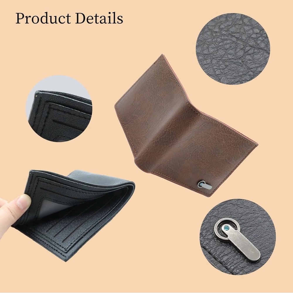 Men's Brown Leather Wallet - Picture 2 of 6